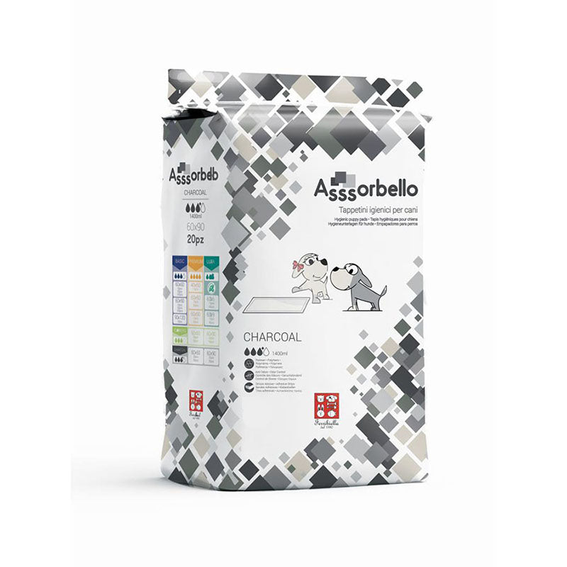 FERRIBIELLA PANN.CHARCOAL 60X60 50PZ ASSORBELLO CRT.6