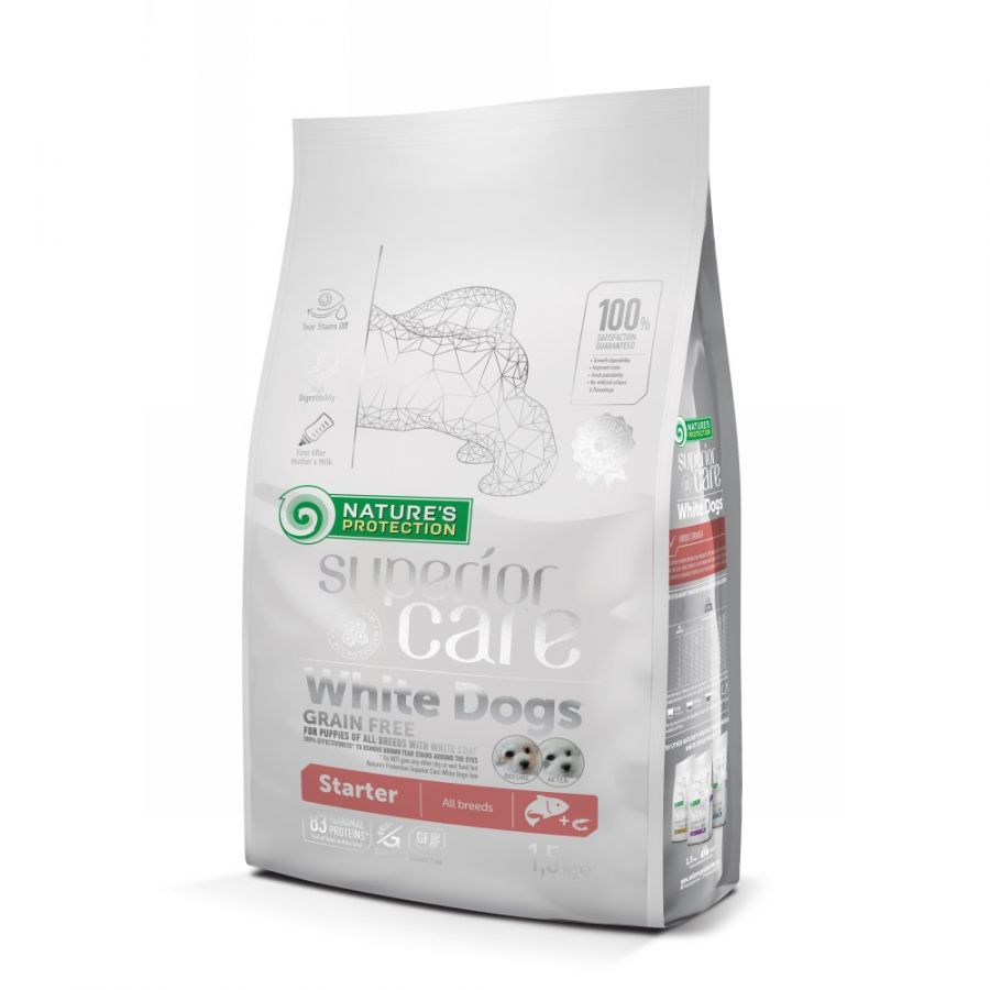 Nature’s Protection - White Per Cani Grain Free Salmon Starter All Breeds 10 Kg