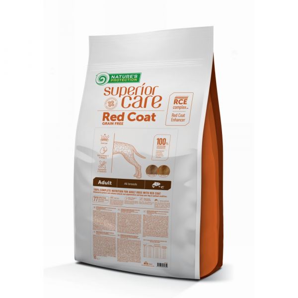 Nature's Protection - Red Coat Per Cani Grain Free Salmon Adult Med-Lar Breed 10 Kg