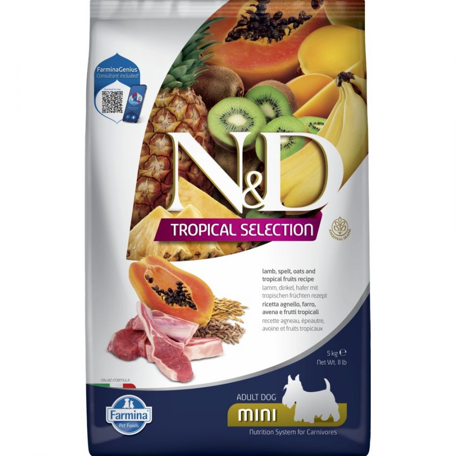 Farmina - N&D Per Cani Tropical Selection Agnello Adult Mini 5 Kg