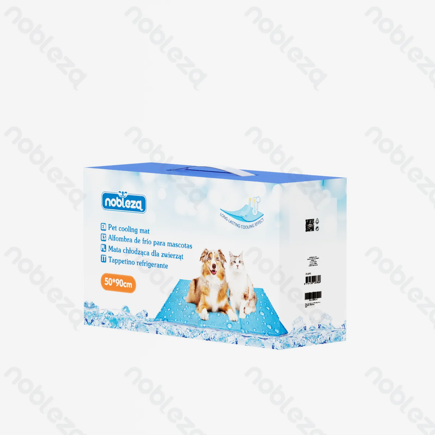 NOBLEZA Tappetino refrigerante blu 50x40 cm