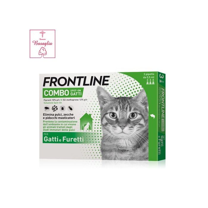 Frontline - Combo Spot On Per Gatti - Furetti 3 Pipette