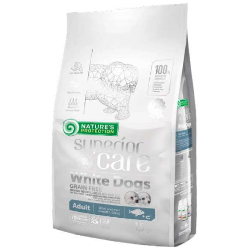 Nature's Protection - White Per Cani Grain Free White Fish Adult Small BR 10 Kg