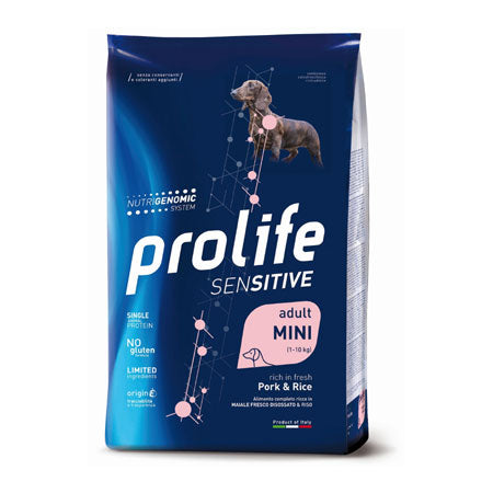 Prolife - Per Cani Sensitive Maiale & Riso Mini 7 Kg