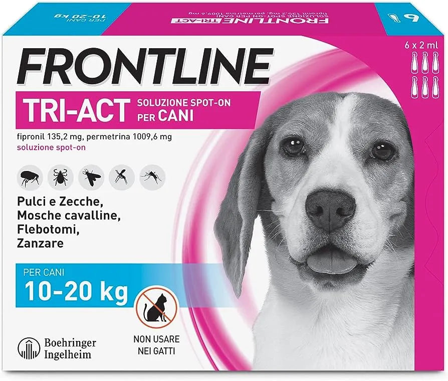 Frontline - Per Cani Tri-Act M 10-20 Kg 6 Pipette