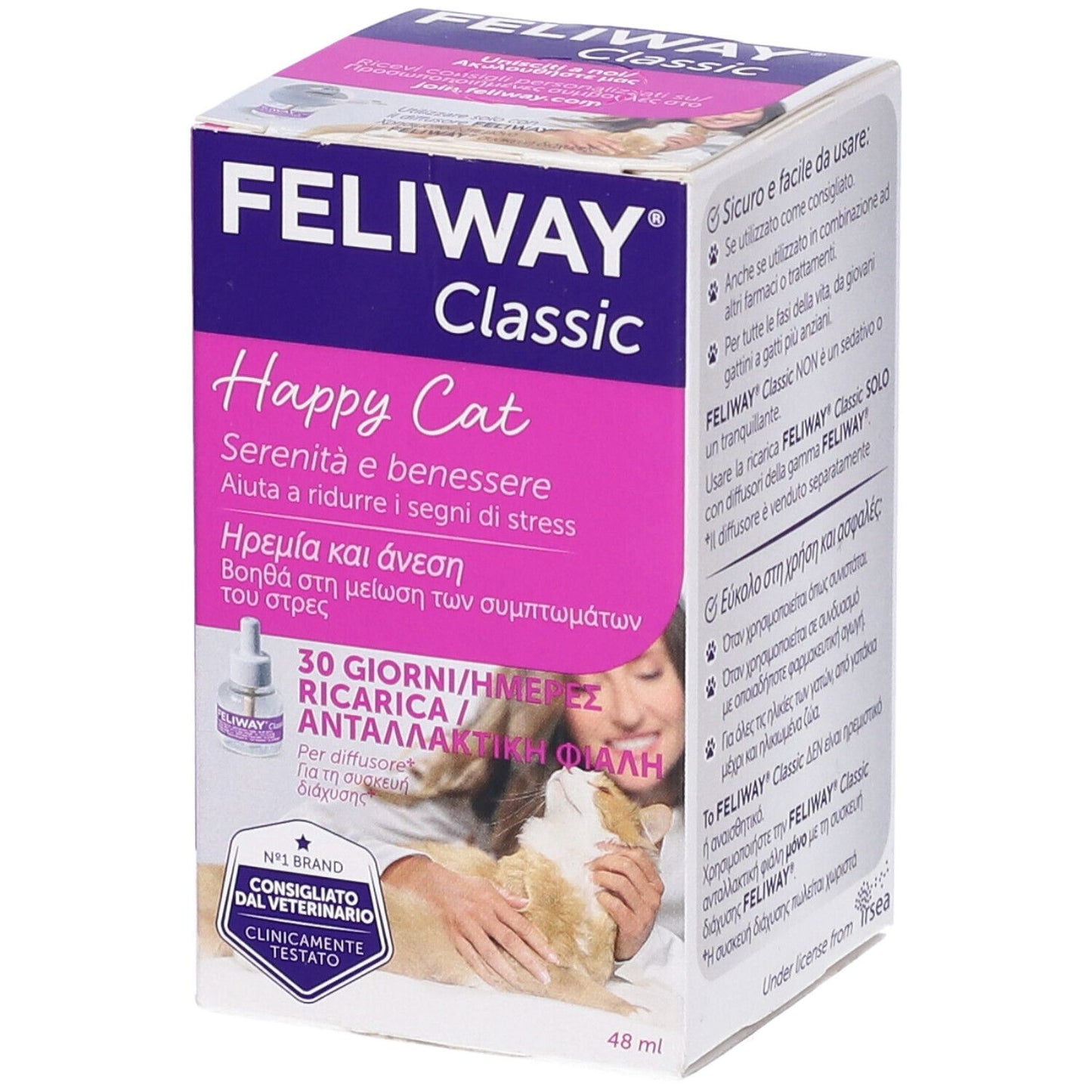 Ceva - Feliway Classic Ricarica Flac. 48 Ml 1 Mese Per Gatti
