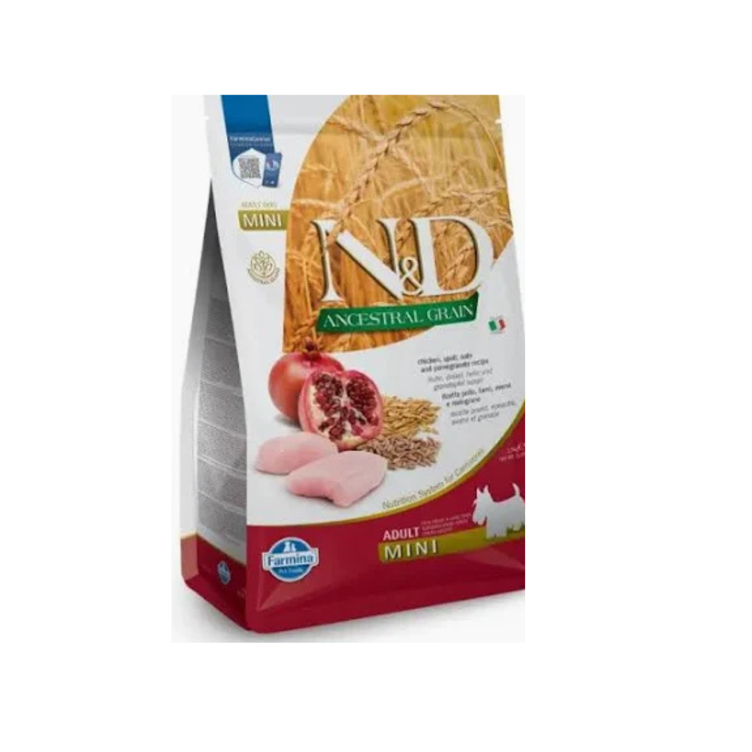 Farmina - N&D Per Cani Ancestral Pollo & Melograno AD MED/MAX 12 Kg
