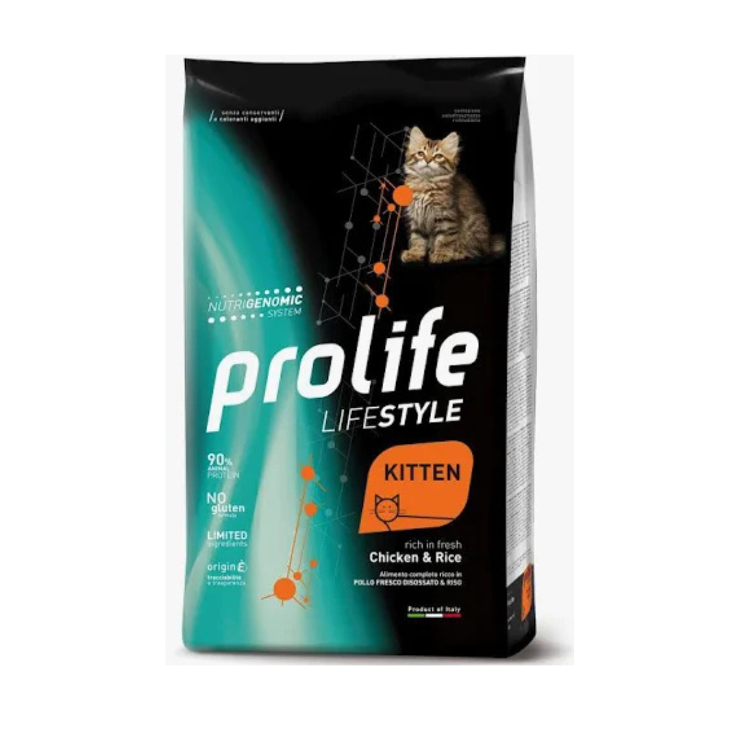 Prolife - Per Gatti LSLifeStyle Kitten Pollo & Riso 1,5 Kg