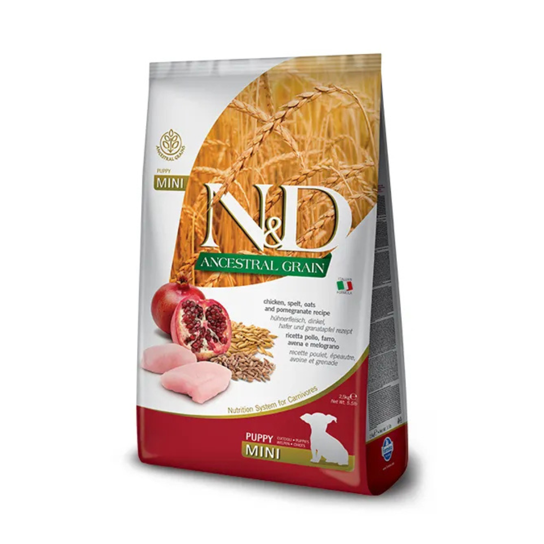 Farmina - N&D Per Cani Ancestral Puppy Pollo & Melograno Mini 7 Kg