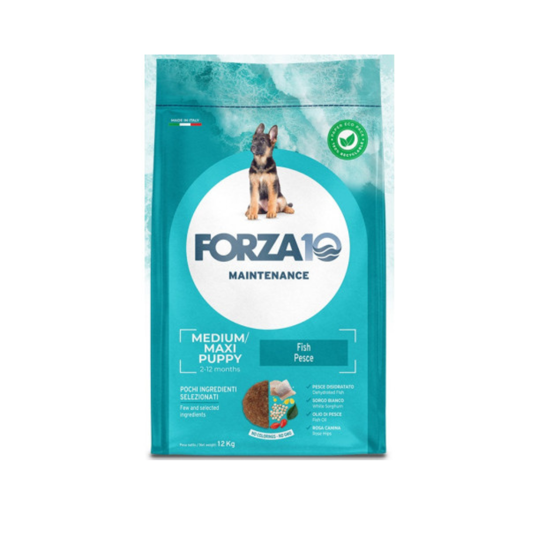 Forza 10 - Mant Per Cani Med Large Puppy Pesce 12 Kg