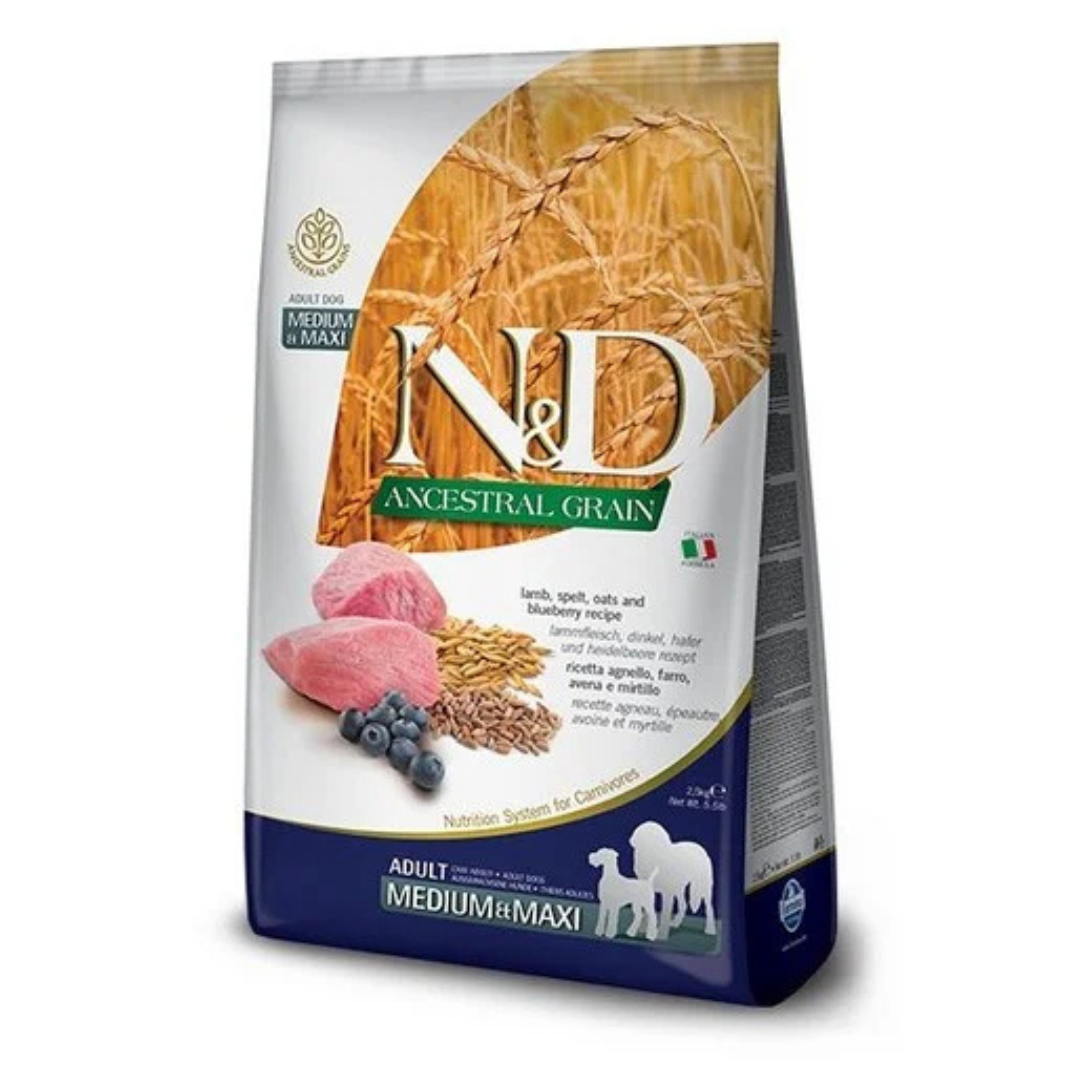 Farmina - N&D Per Cani Ancestral Puppy Agnello & Mirtilli Mini 2,5 Kg