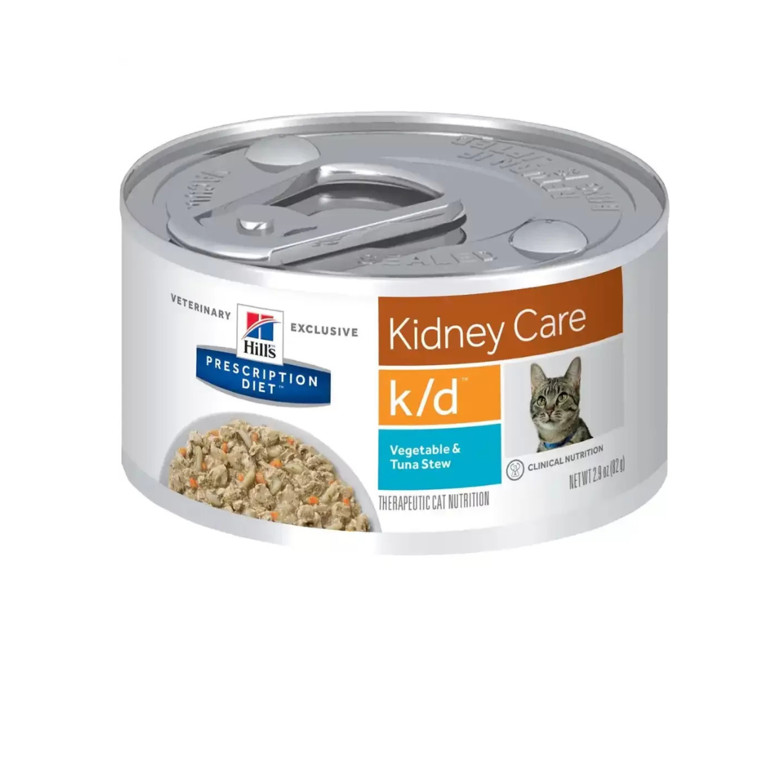 Hill's Pet - Prescription Diet Per Gatti k/d Tonno & Stufato Di Verdure 82 Gr CS