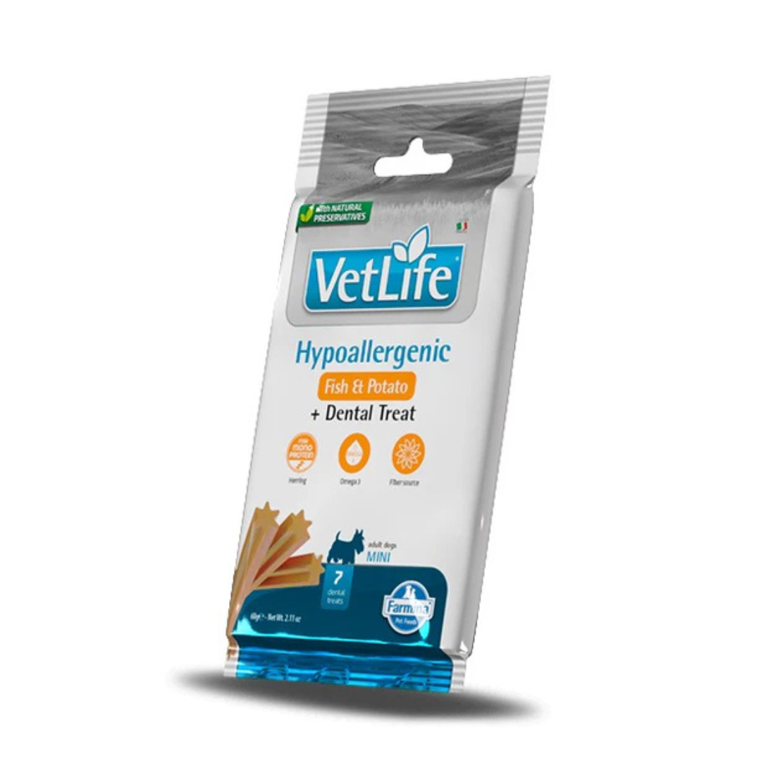 Farmina - Vet Life Per Cani Treats Hypoallergenic Pesce Mini 60 Gr