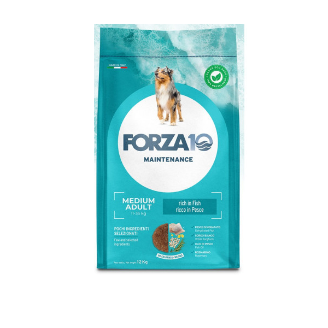 Forza 10 - Mant Per Cani Med Adult Pesce 12 Kg