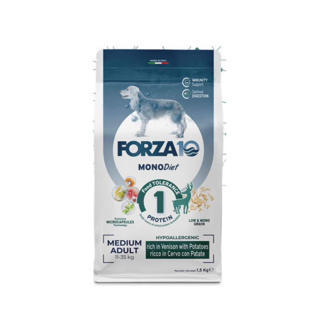 Forza 10 - Per Cani Medium Diet Cervo e Patate 12 Kg