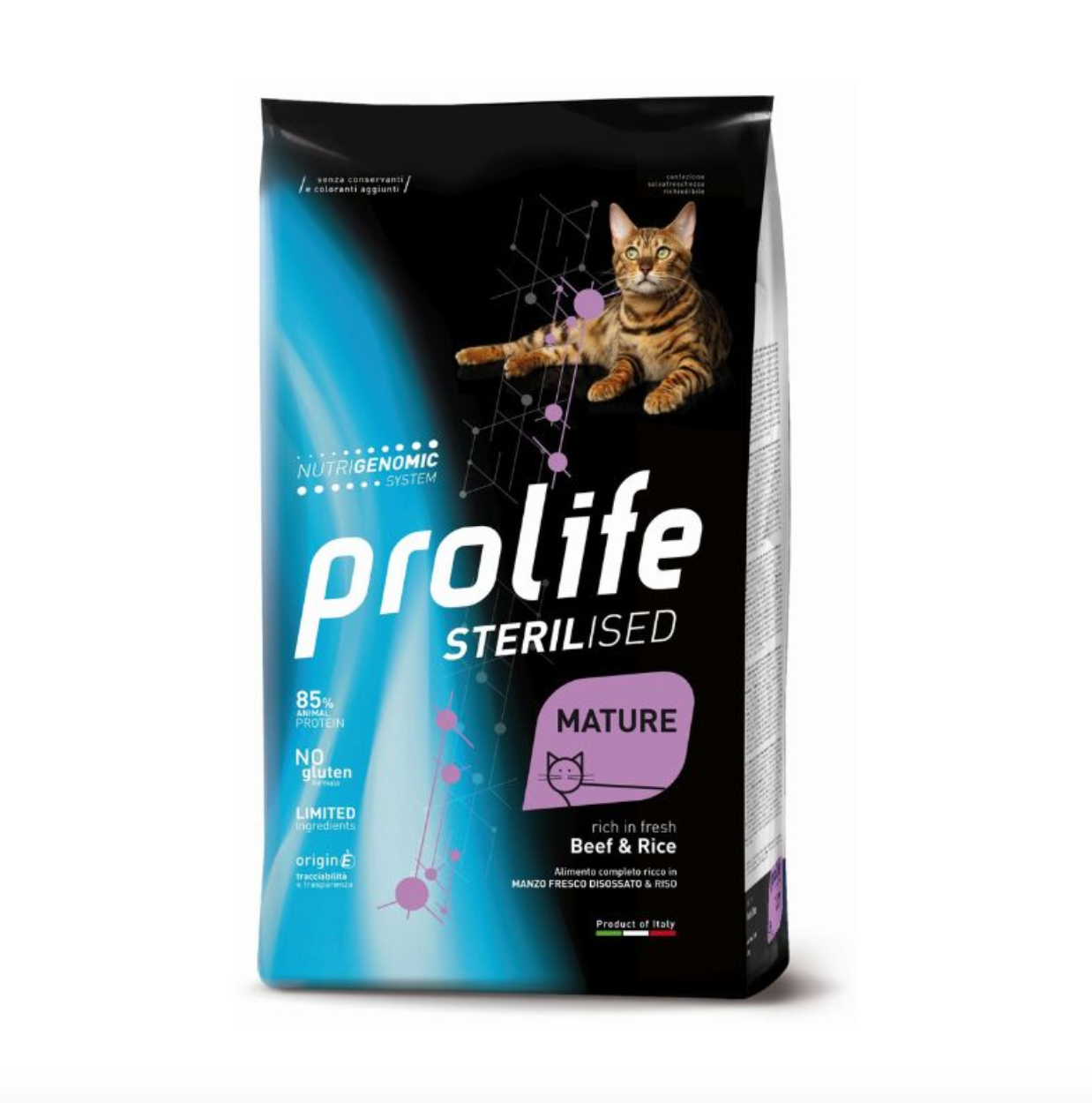 Prolife - Per Gatti Sterilised Mature Manzo & Riso 1,5 Kg