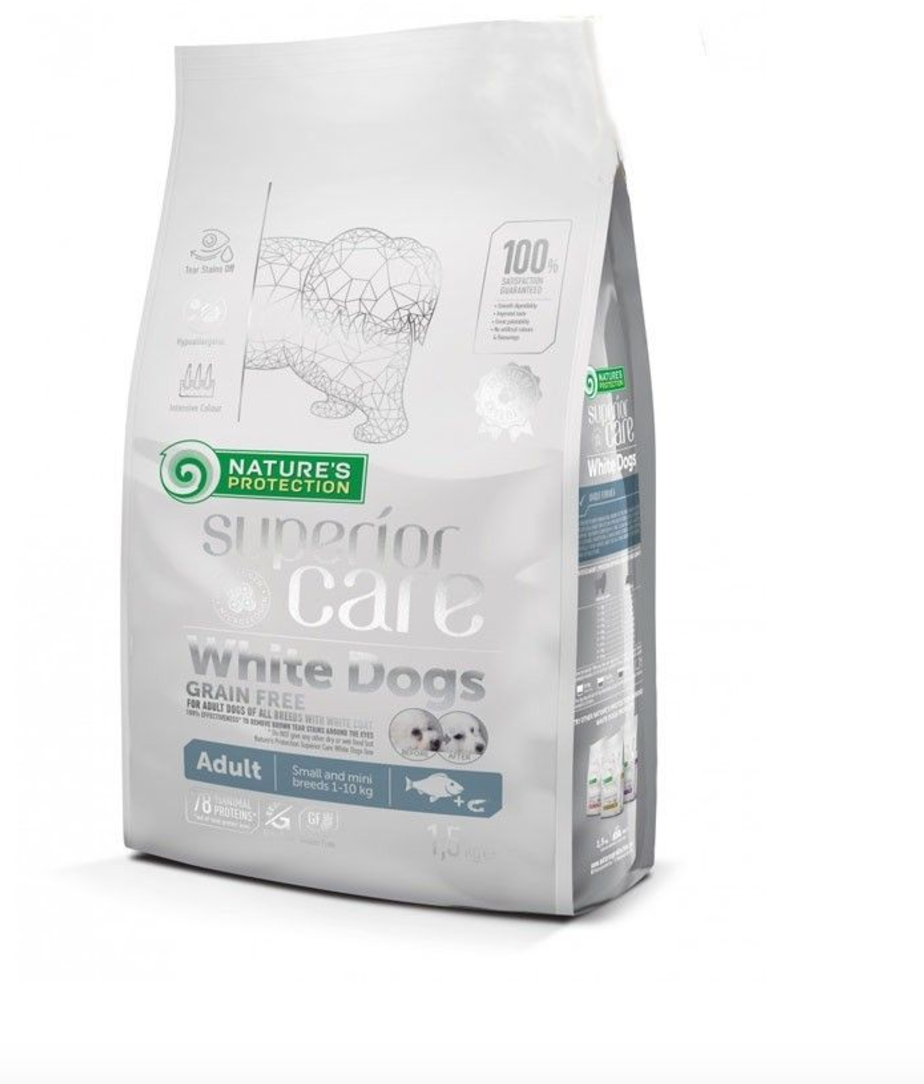 Nature's Protection - White Per Cani Grain Free Herring Adult Small Breed 1,5 Kg