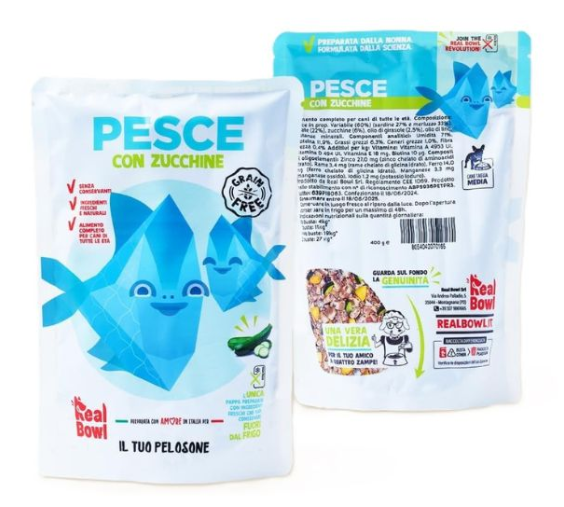 REAL BOWL Dog Pesce senza cereali 400grx1