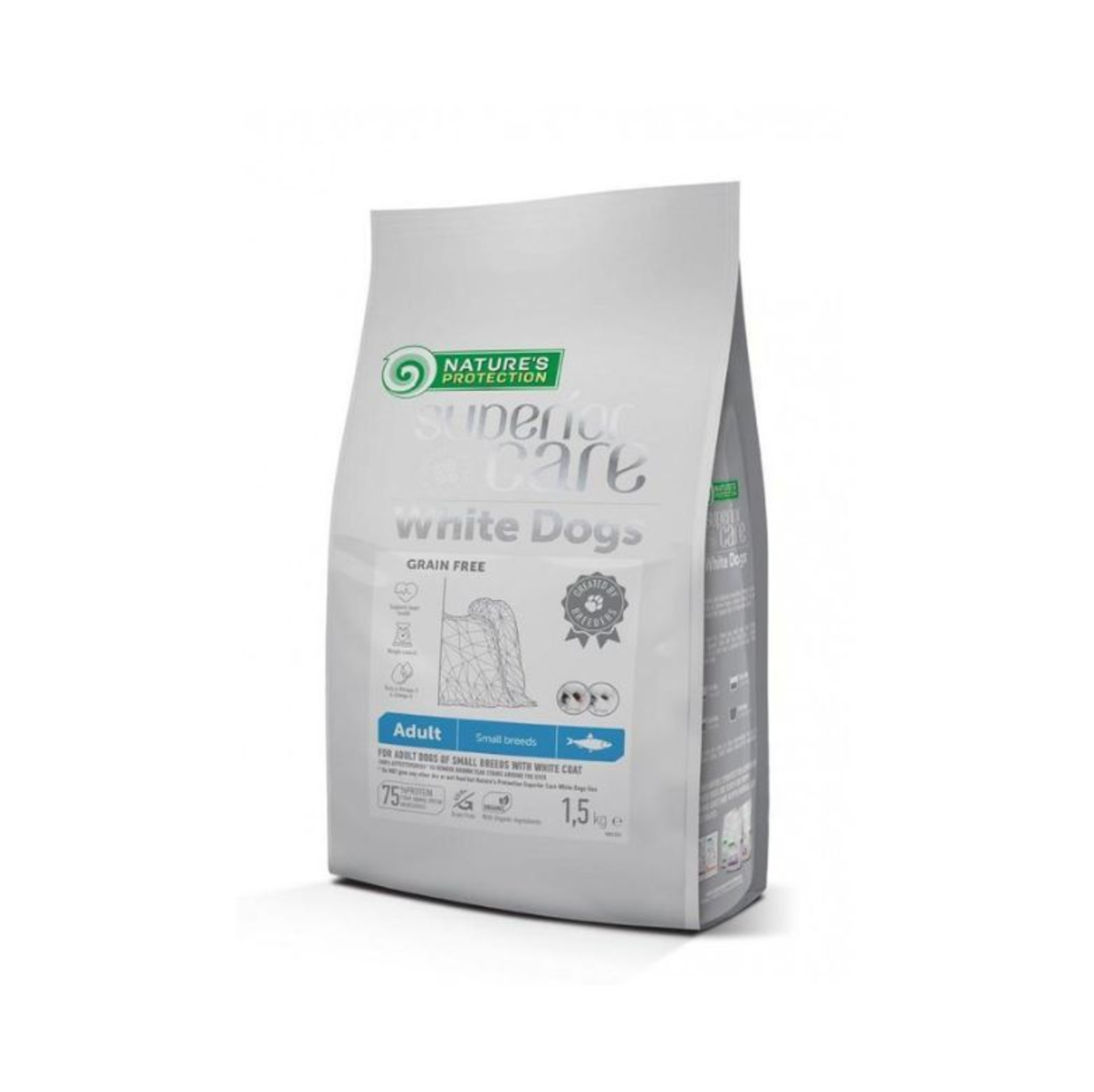 Nature's Protection - White Per Cani Grain Free Herring Adult Small Breed 1,5 Kg