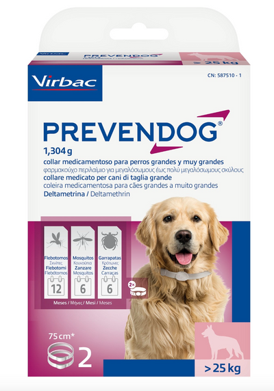Virbac - Prevendog Per Cani 75 Cm X 2 Collari