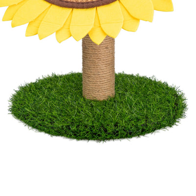 AqpetFriends Tiragraffi Sunflower Girasole per gatti 50 Cm