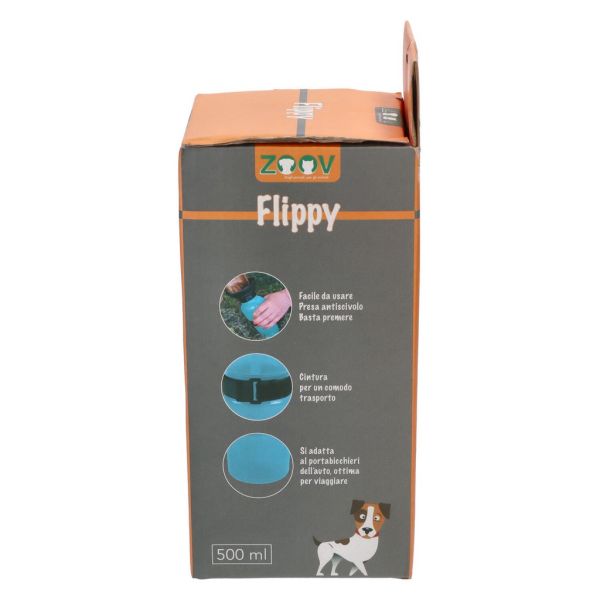 FLIPPY Borraccia blu zoov per cani 500 ml