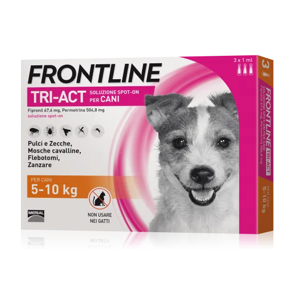 Frontline - Per Cani Tri-Act S 5-10 Kg 6 Pipette