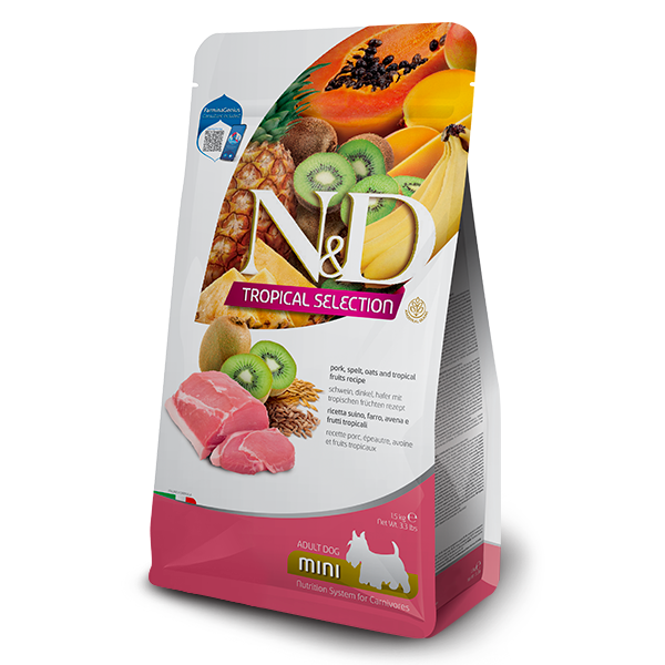 Farmina - N&D Per Cani Tropical Selection Maiale Adult Mini 1,5 Kg
