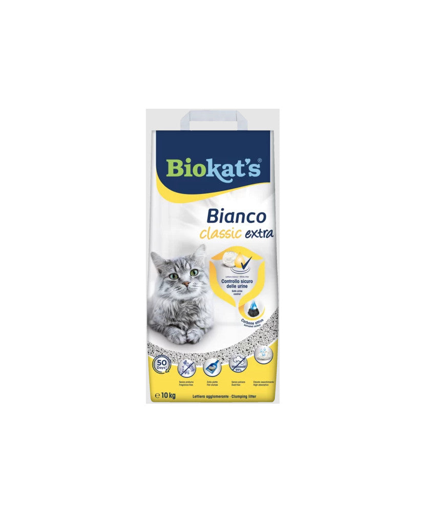 BIOKAT'S BIANCO EXTRA CARBONE ATTIVO CLASSIC 10KG