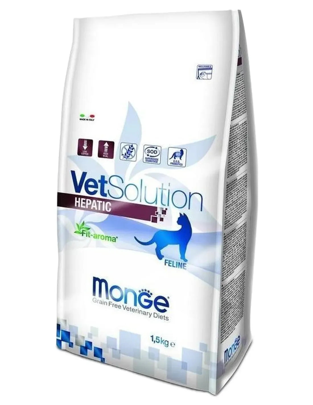 MONGE vetsolution gatto hepatic da 1,5 kg