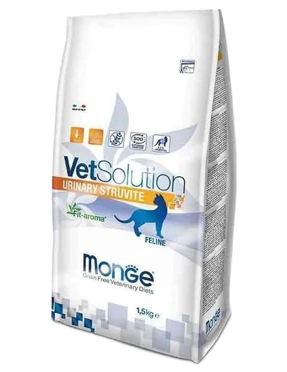 MONGE vetsolution gatto urinary struvite da 1,5 kg