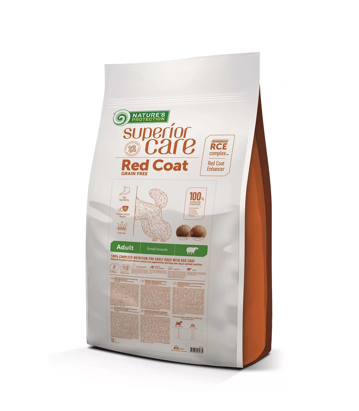 Nature's Protection - Red Coat Per Cani Grain Free Lamb Adult Small Breed 10 Kg