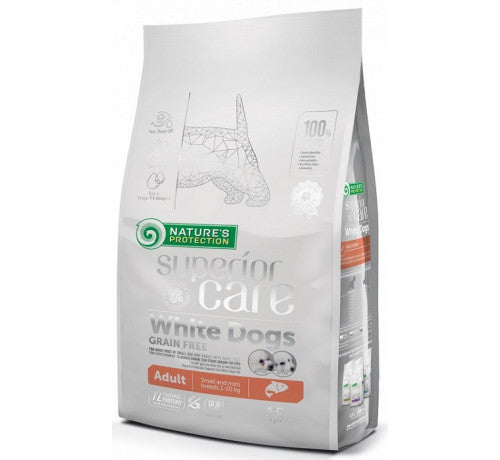 Nature’s Protection - White Per Cani Grain Free Salmon Adult Small Breed 1,5 Kg