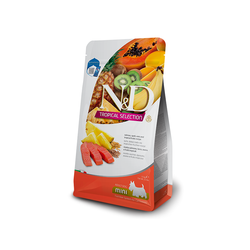Farmina - N&D Per Cani Tropical Selection Salmone Adult Mini 5 Kg