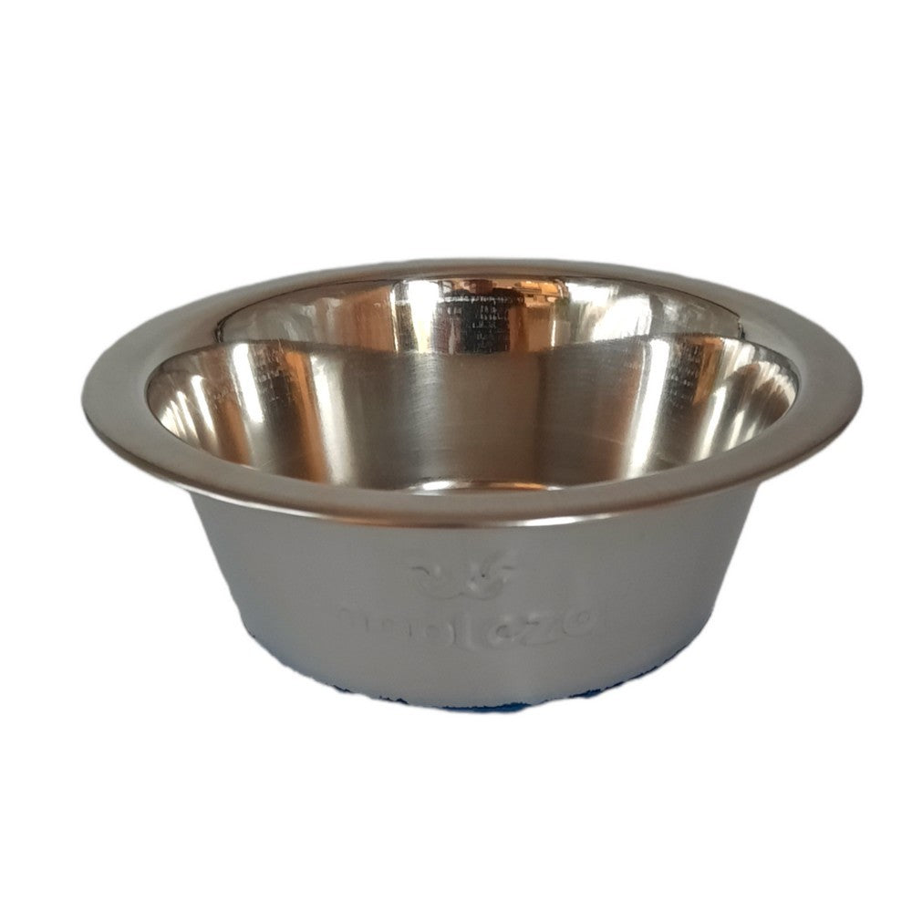 NOBLEZA Ciotola per cane in acciaio con base in gomma