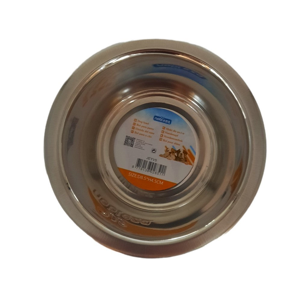 NOBLEZA Ciotola per cane in acciaio con base in gomma