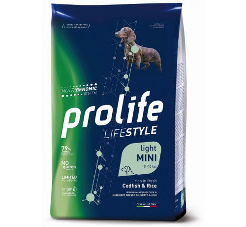 Prolife - Per Cani Life Style Light Baccalà & Riso Mini 2 Kg