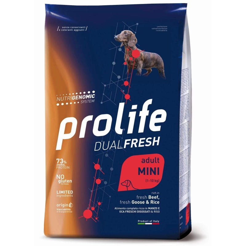 Prolife - Per Cani DF Beef/Goos & Rice Mini 7 Kg