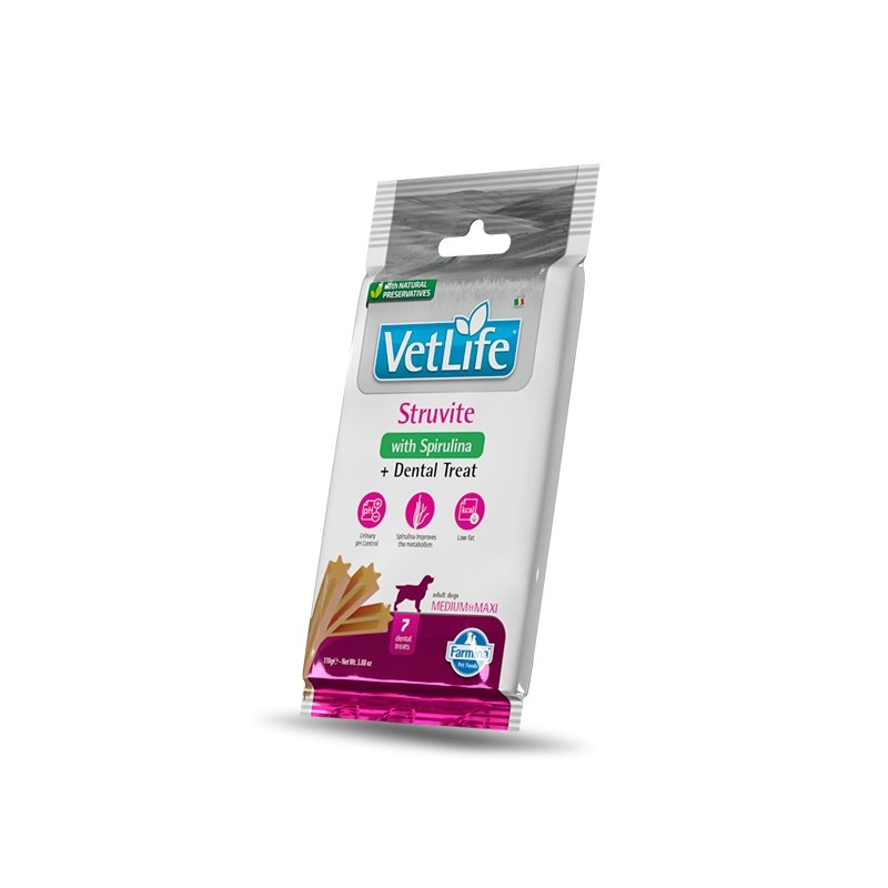 Vet Life Dental Treat Struvite 100g snack veterinario cane