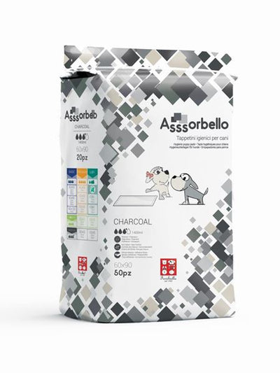 FERRIBIELLA PANN.CHARCOAL 60X90 50PZ ASSORBELLO CRT.4