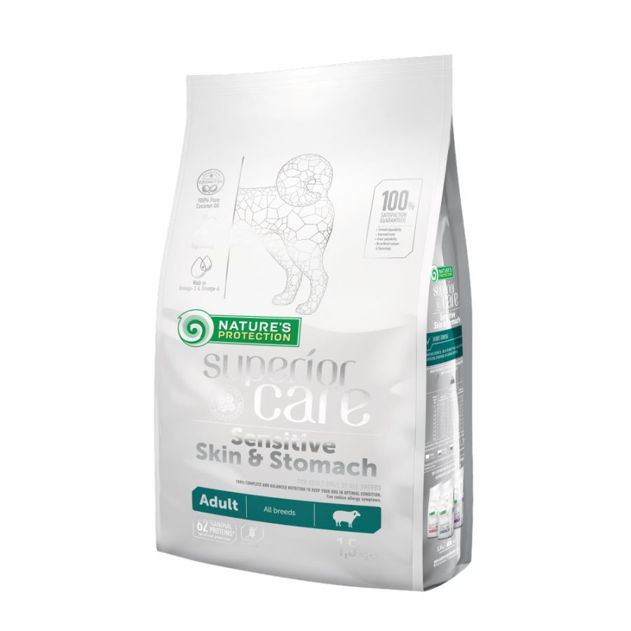 Nature’s protection - Sensitive Skin & Stomach Per Cani  Lamb Adult 1,5 Kg