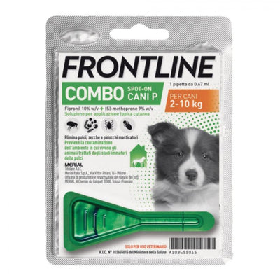 Frontline - Combo Per Cani 1 Pipetta da 0,67 ml Protezione Antiparassitaria per Cani 2-10kg