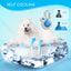 NOBLEZA Tappetino refrigerante blu 90x50 cm