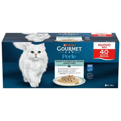 Gourmet Perle MPK 40x85g Trancetti di Pesce dell'Oceano (40x85g)