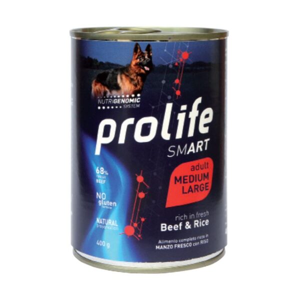 Prolife - Per Cani Smart Manzo & Riso M/L 400 Gr