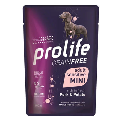 Prolife - Per Cani W Busta Grain Free Maiale & Patate 100 Gr