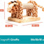 Tiragraffi in Sisal e peluche per gattini  Materiale resistente per il divertimento del tuo gatto, misura 56 x 18 x 18 cm