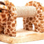 Tiragraffi in Sisal e peluche per gattini  Materiale resistente per il divertimento del tuo gatto, misura 56 x 18 x 18 cm