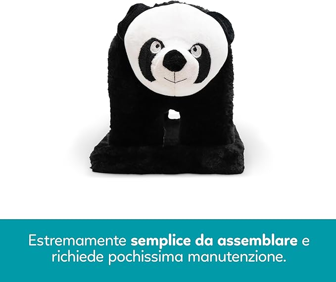 Tiragraffi in Sisal e peluche per gattini  Materiale resistente per il divertimento del tuo gatto, misura 56 x 18 x 18 cm