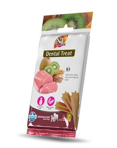 FARMINA N&D Tropical Selection Dental Treat Pork Medium/Maxi 100 g (7 szt) snack dentale per cani di taglia media e grande